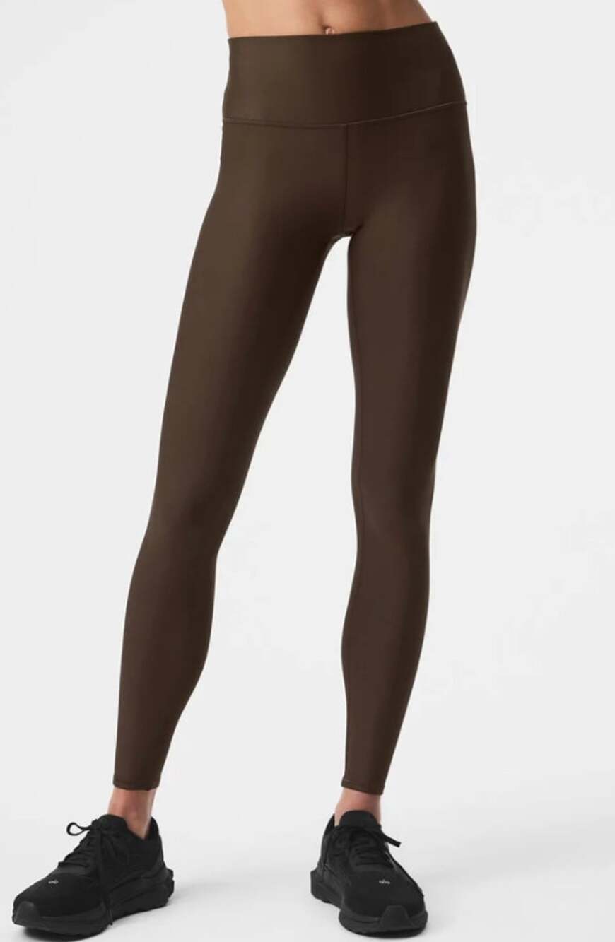 Alo Yoga 7/8 High-Waist Airlift Legging in Espresso Brown Size Small